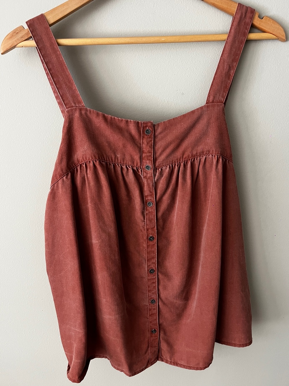 Old Navy Rust Red Button-Front Cami Tank